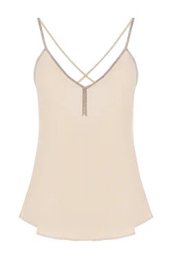 Women's beige top with lurex