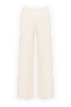 Women's wide white pants