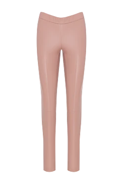 Women's leather leggings in pink