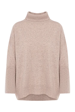 Women's beige cashmere golf