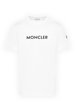 Men's white T-shirt with logo