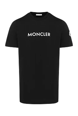 Men's black T-shirt with logo