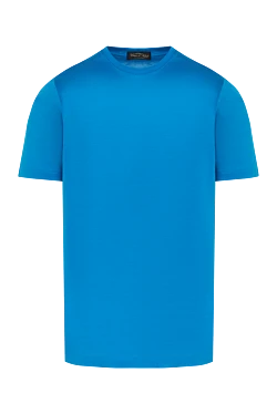 Men's blue cotton T-shirt