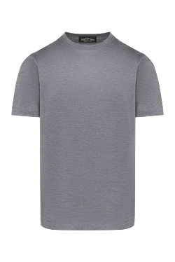 Men's gray cotton T-shirt