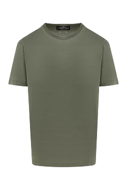 Green men's cotton T-shirt