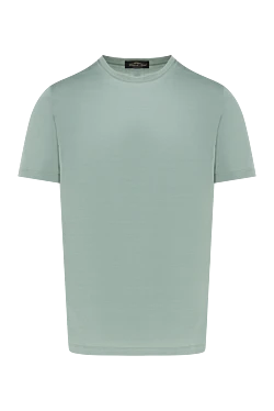 Green men's cotton T-shirt