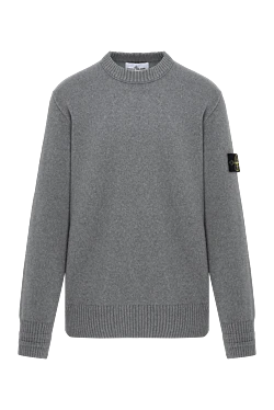 Men's gray jumper with logo