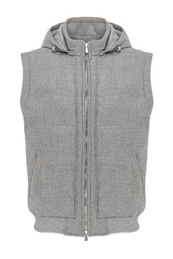 Кашеміровий чоловічий жилет сірий