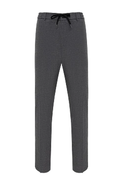 Men's gray checkered trousers