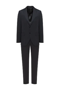 Men's classic gray wool suit