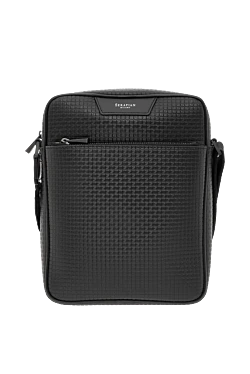 North South Messenger Shoulder Bag in Stepan finish black