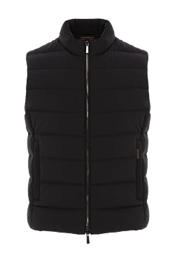 Теплий жилет Oliver чоловічий чорний на блискавці