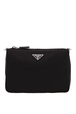 Re-Nylon Enamel Triangle Logo Messenger Bag