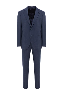 Fine wool suit in blue with classic cut
