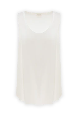 Basic white silk top