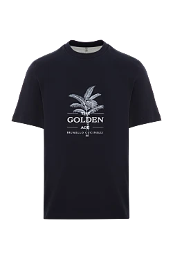Синя футболка чоловіча The Golden Age з бавовни