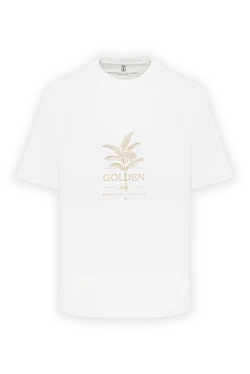Біла футболка чоловіча The Golden Age з бавовни