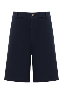 Blue men's cotton bermuda shorts