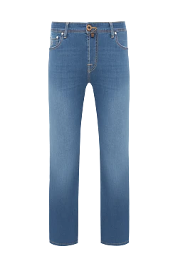 Men's Blue Wash Five Pocket Jeans