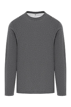 Sweatshirt made of cotton jersey in graphite shade