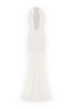 Сукня-максі із сітчастої тканини Заборонений плід білого кольору