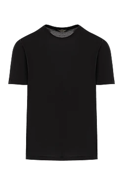 Men's basic cotton T-shirt in classic black