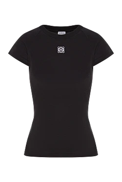 Черная футболка Anagram T-shirt из смеси хлопка и вискозы