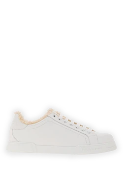 Зимові снікери Portofino Light із телячої шкіри білого кольору