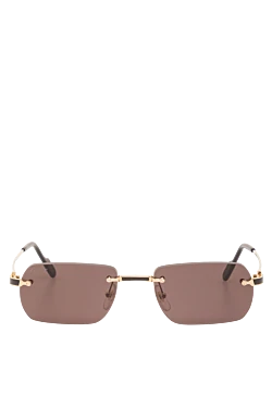 Безокремі окуляри CT0498S прямокутної форми з коричневими лінзами