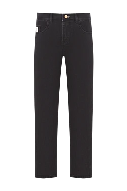 Черные джинсы с декоративной петлей на кармане