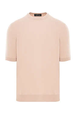 Men's cotton knitted short sleeve jumper