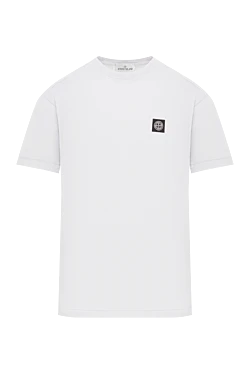 Футболка світло-сіра з короткими рукавами з бавовняного трикотажу