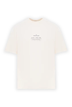 Футболка біла з короткими рукавами з чесаної органічної бавовни