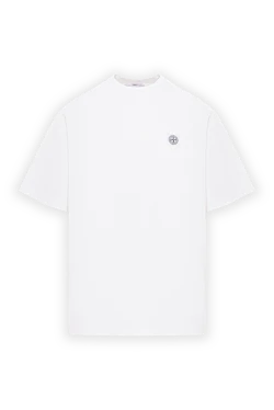 Футболка білого кольору з чесаної органічної бавовни