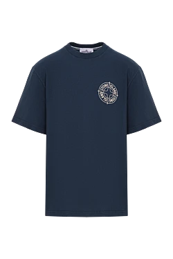 Синя футболка стандартного крою з принтом Outline Compass