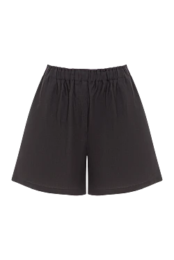 Чорні лляні шорти Masha
