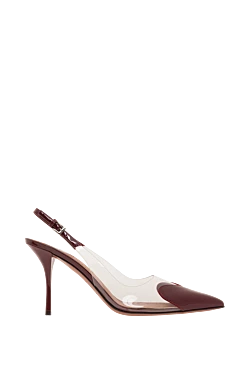 LE C?UR heels in burgundy patent leather