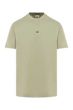 Футболка с логотипом на груди из высококачественного хлопкового джерси