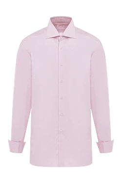 Pink cotton shirt for men