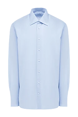 Рубашка з бавовни блакитна чоловіча