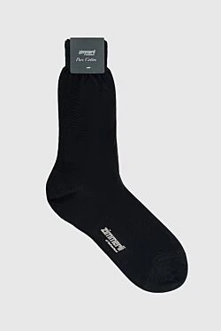 Black cotton socks for men