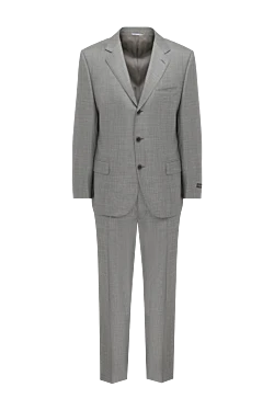 Men's suit made of gray wool