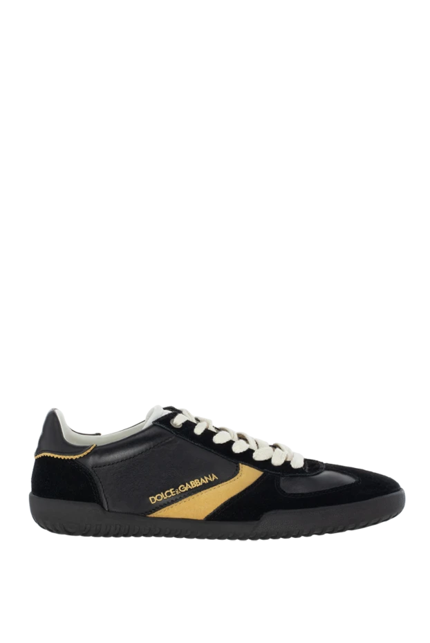 Dolce & Gabbana man their leather sneakers are black for men buy with prices and photos 115211 - photo 1