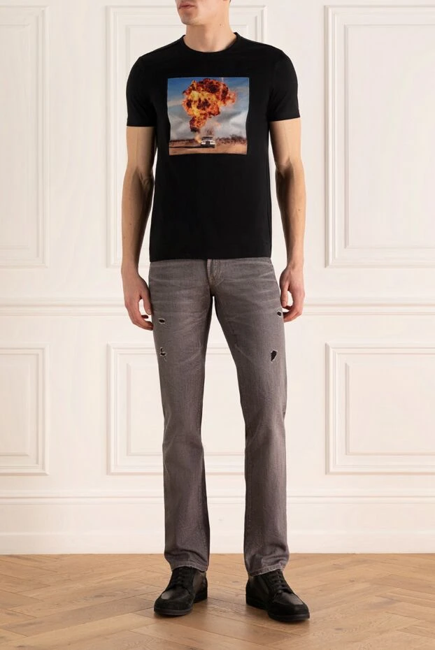 Dolce & Gabbana man men's cotton jeans, gray buy with prices and photos 115279 - photo 2