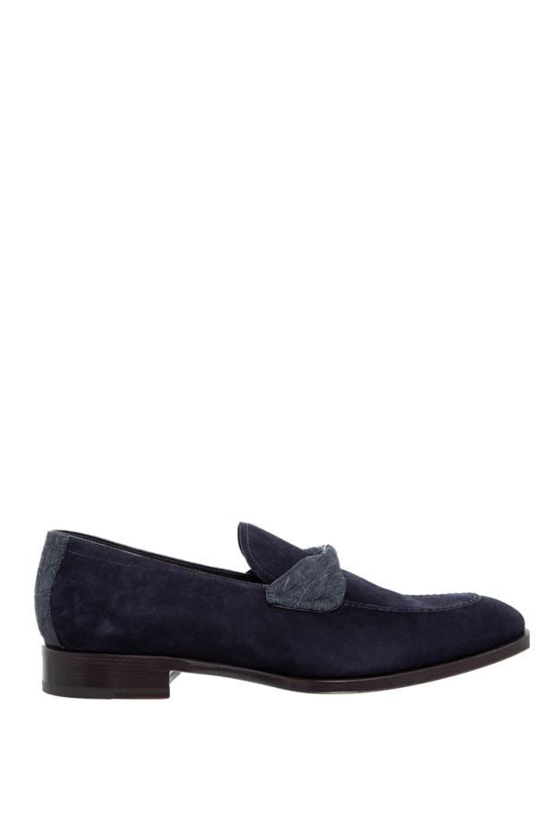 Max Verre man blue suede loafers for men buy with prices and photos 115691 - photo 1