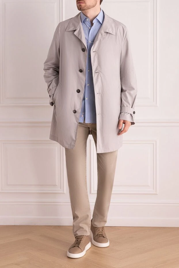Canali мужские пальто из полиэстера белое мужское купить с ценами и фото 117063 - фото 2