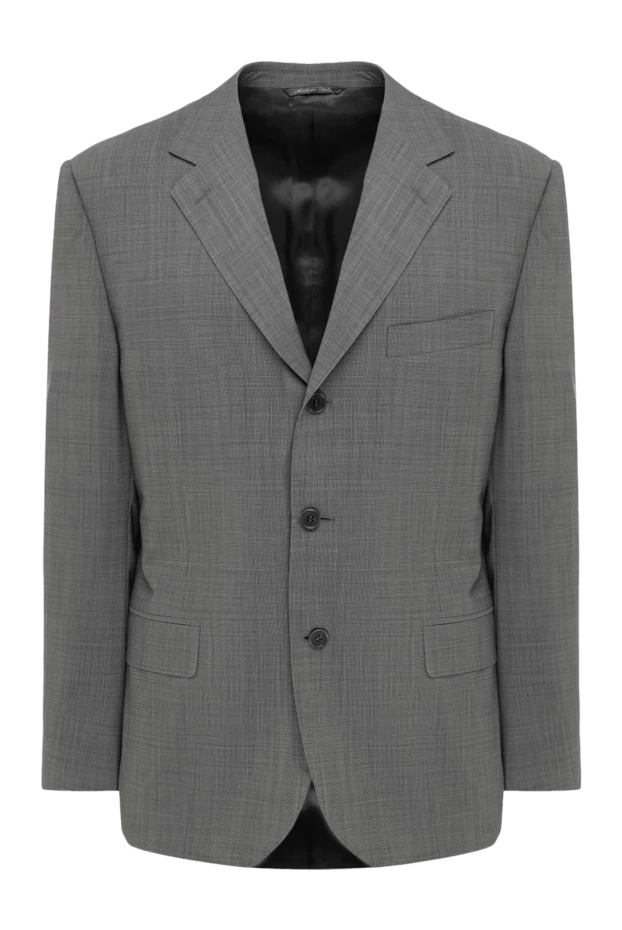 Canali мужские пиджак из шерсти серый мужской купить с ценами и фото 118299 - фото 1