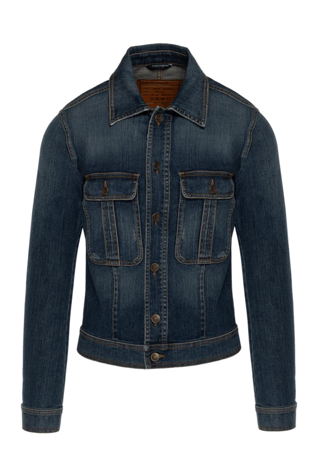 Dolce & Gabbana man blue cotton denim jacket for men buy with prices and photos 118847 - photo 1