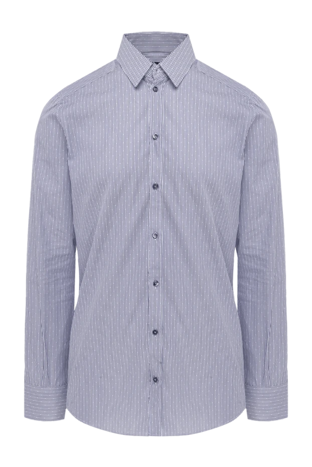Dolce & Gabbana мужские сорочка из хлопка голубая мужская купить с ценами и фото 118856 - фото 1