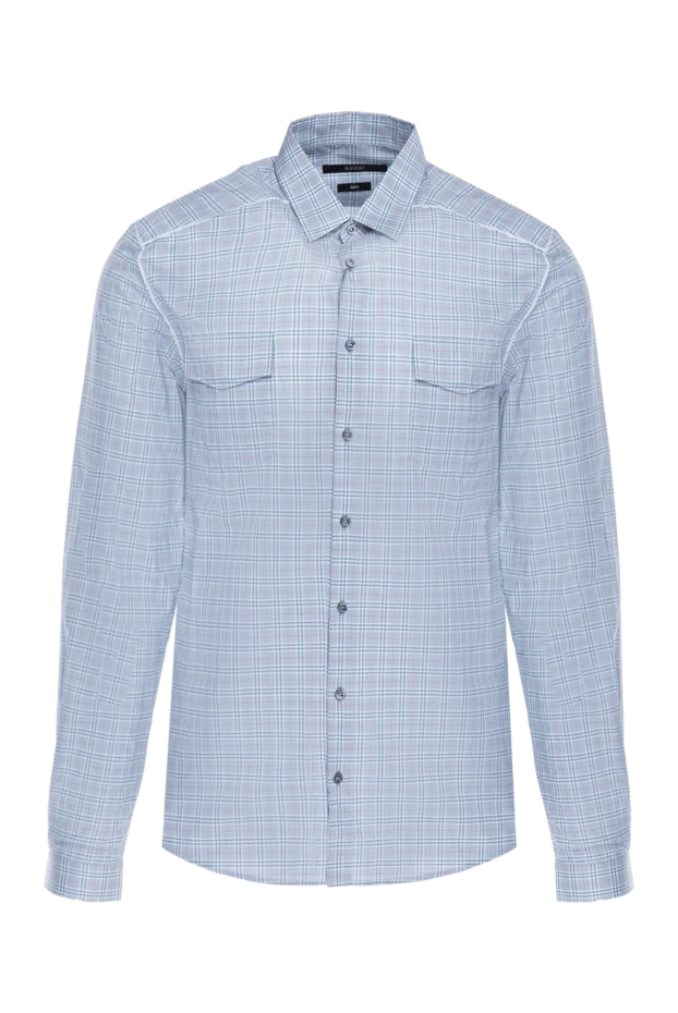 Gucci мужские сорочка из хлопка голубая мужская купить с ценами и фото 119157 - фото 1